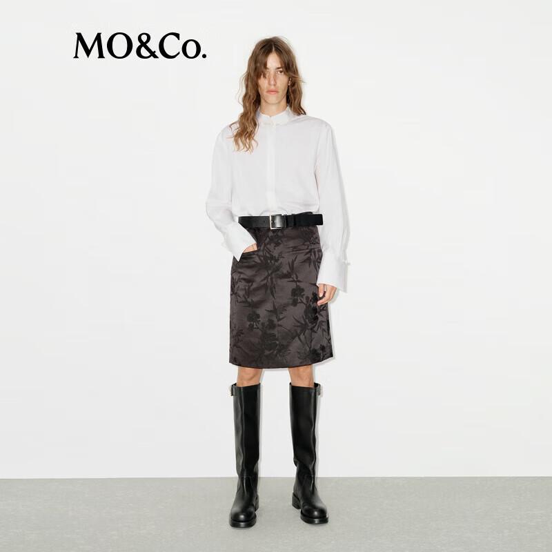 MO&Co. Women s Chinese Style Stand Collar Cotton Shirt S