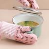 2pcs Household Thickened Heat Insulation Gloves Baking High Temperature Resistant Gloves Kitchen Oven Microwave Special Gloves