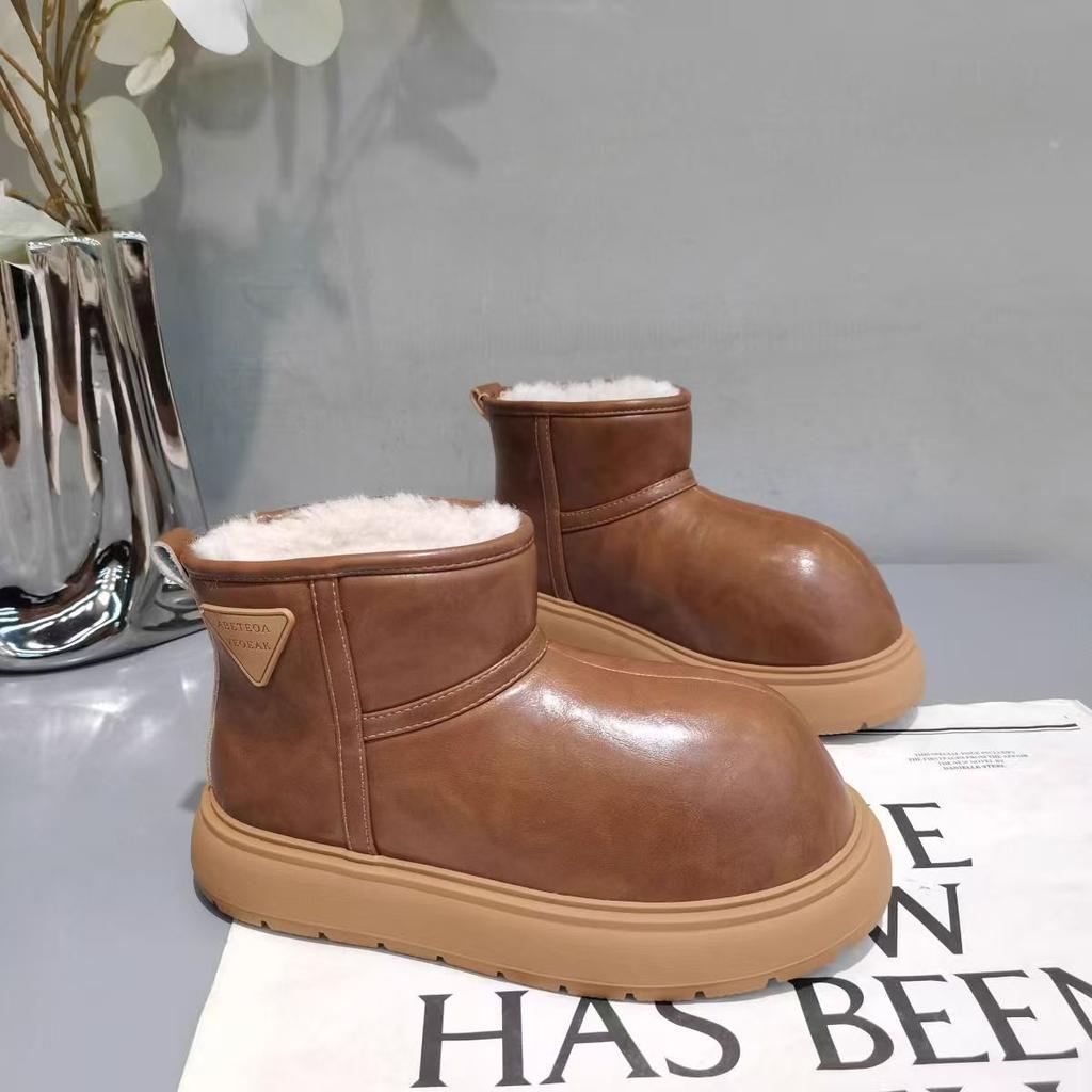 Mädchen Schneestiefel wasserdicht verdickt große Baumwollschuhe Winter 2025 neue Kinder Baumwollstiefel Jungen Samt warme Winterschuhe