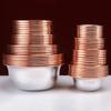 7pcs Pure Copper Tribute Bowl, Auspicious Hammer Stripe Tibetan Bowl 18cm Holy Water Cup Buddhist Home Saucer Desktop Decorative