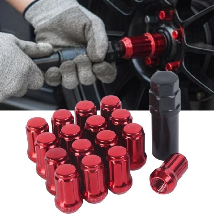 Multiple Vehicle Wheel Lock Nut High Strength Carbon Steel Safety Lug Nut Streamlined Aesthetic Appearance