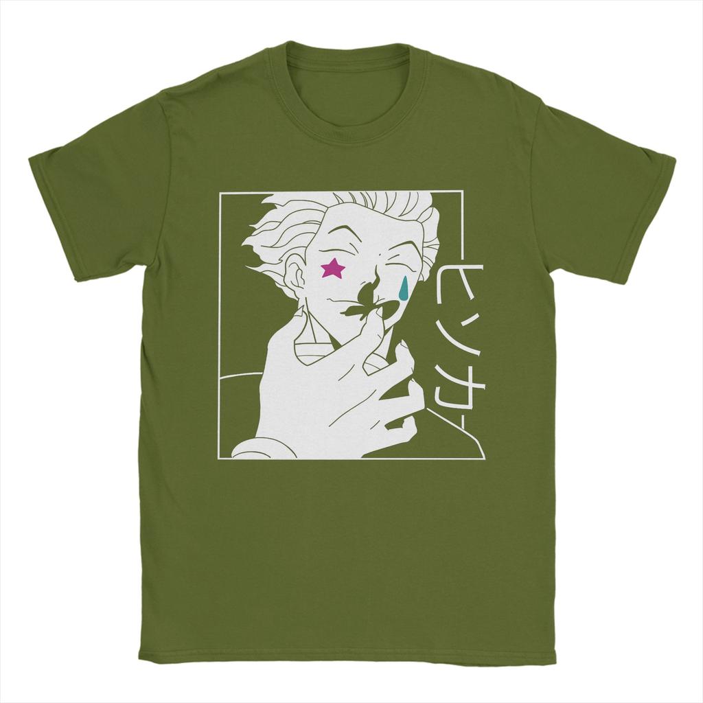 Unisexs Tshirts Hisoka Morow Hunter X Hunter Vintage Pure Cotton Tees Short Sleeve Anime Unisexga T Shirt Clothing 4xl 5xl 6xl