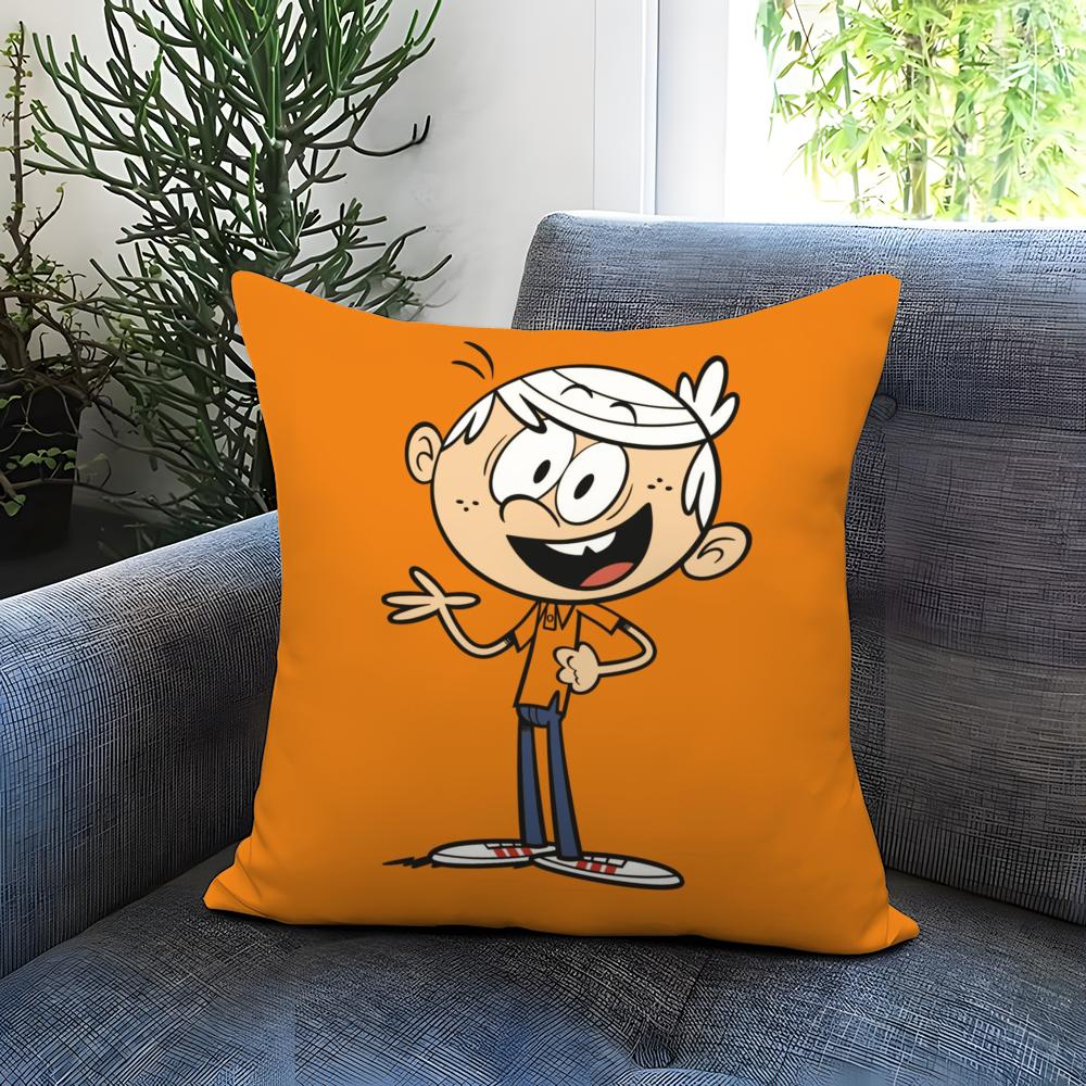 Anime The L-Loud House Cushion Cover Comfortable Reversible Pillow Cover Ideal for Car Sofa Bedroom & Beyond