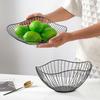 Iron Fruit Basket Fruit Container Bowl Home Creative Drain Display Basket Table Bread Snacks Tray Storage Snacks