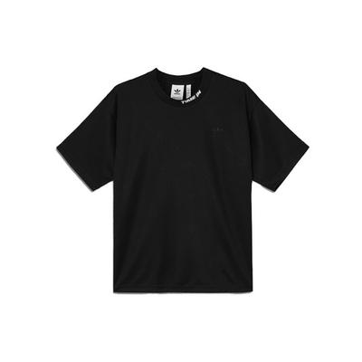 Originals Clover X Ninja Co-Branded Letter Print Sports Crew Neck T-Shirt Men Tops Black GP2316