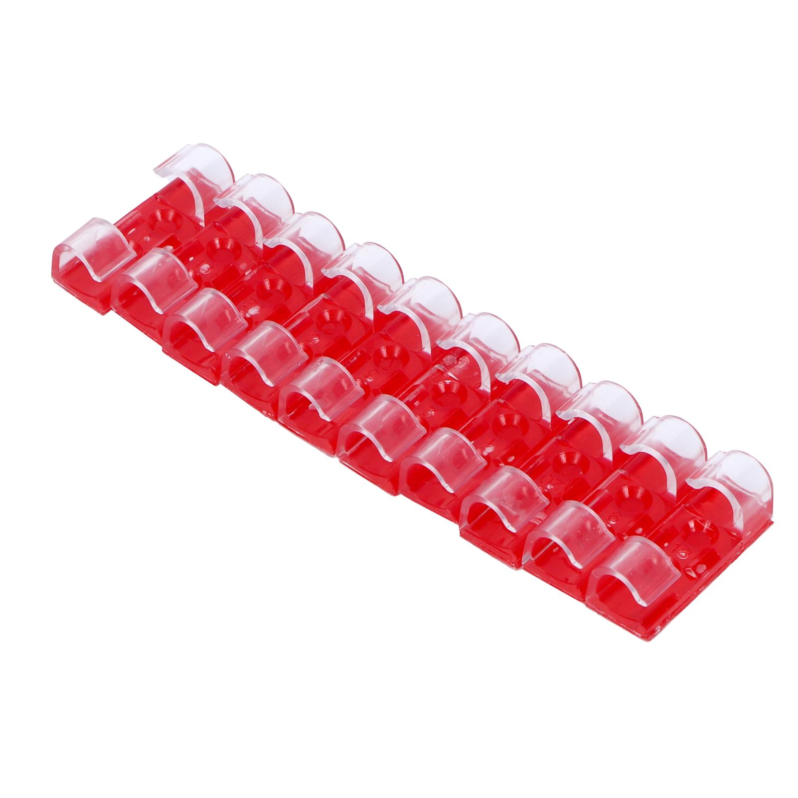 

20Pcs Wire Clamp Self adhesive Line Cable Clip Buckle Fastener Desktop Organizer(Transparent ) прозорий