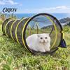 Cat Interactive Hideaway Foldable Pet Mesh Tunnel, Breathable Tube Toy for Cats & Dogs, Small Animal Activity Tunnel Collapsible Play Indoor