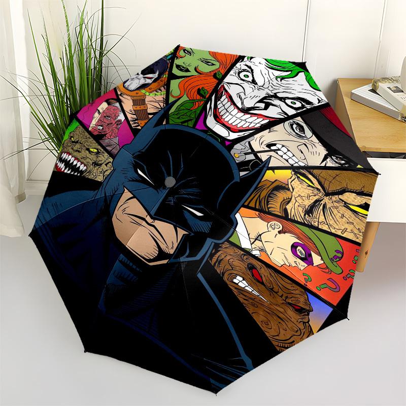 

1pc Batman Villains Circle Umbrella with Plastic Handle,Suitable for All Seasons Travel Outdoor Multi-functional UmbrellaDCS036
