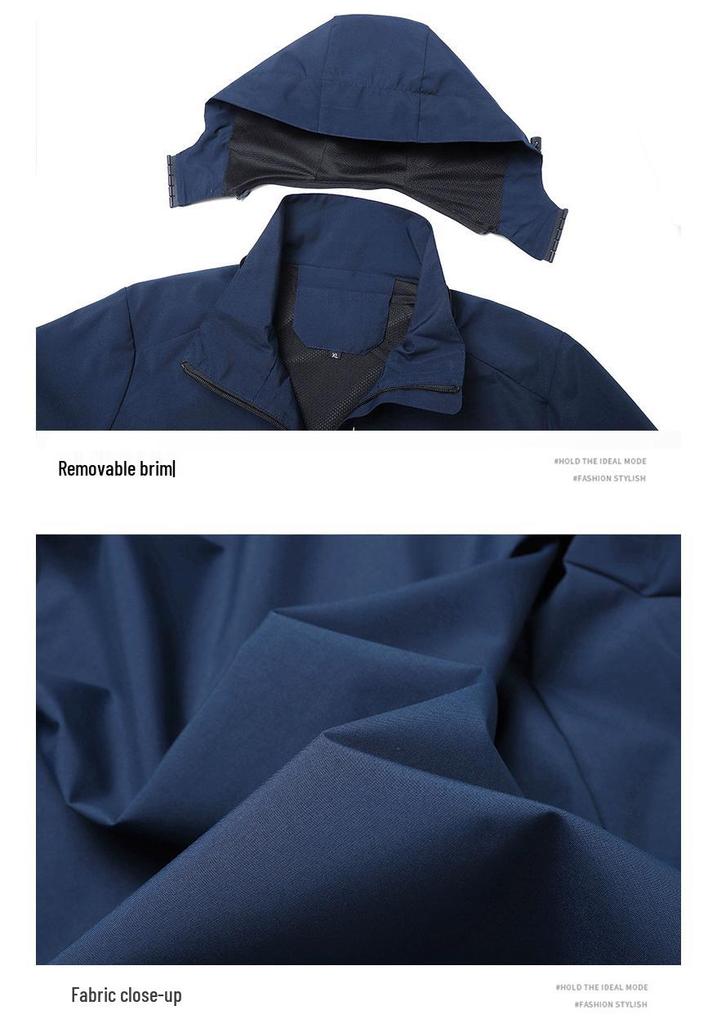 European-Size Men's Spring/Autumn Windbreaker: Casual Outdoor Mountaineering Jacket for Couples.