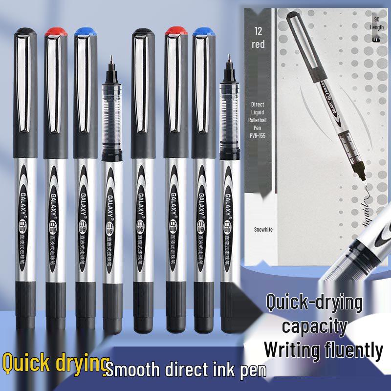 Snow White Quick-Dry Ink Rollerball Pen for Students and Business Use