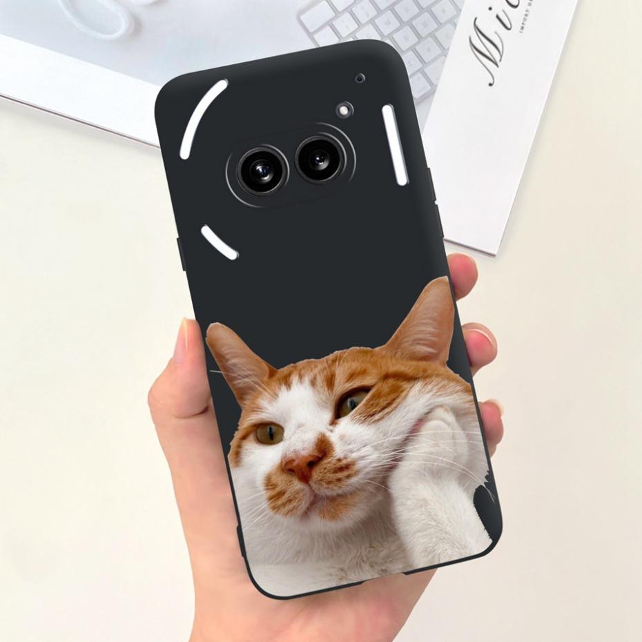 Für Nichts Telefon (2a) (2) Schwarze Silikon-Schutzhülle Für Nothing Phone2 Phone 2a Niedliche Cartoon-Weichschalen