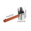Stainless Steel Pet Food Shovel Thicken with Wood Handle Dog Cat Food Scoop with Hannging Hole Deep Shovel Dog Feeding Spoon