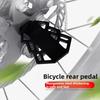 1 Coppia Pedale Bicicletta Pedale Sedile Posteriore Robusto Mountain Bike Universale Pieghevole Cavalletto Ruota Posteriore Pedana Pieghevole Antiscivolo