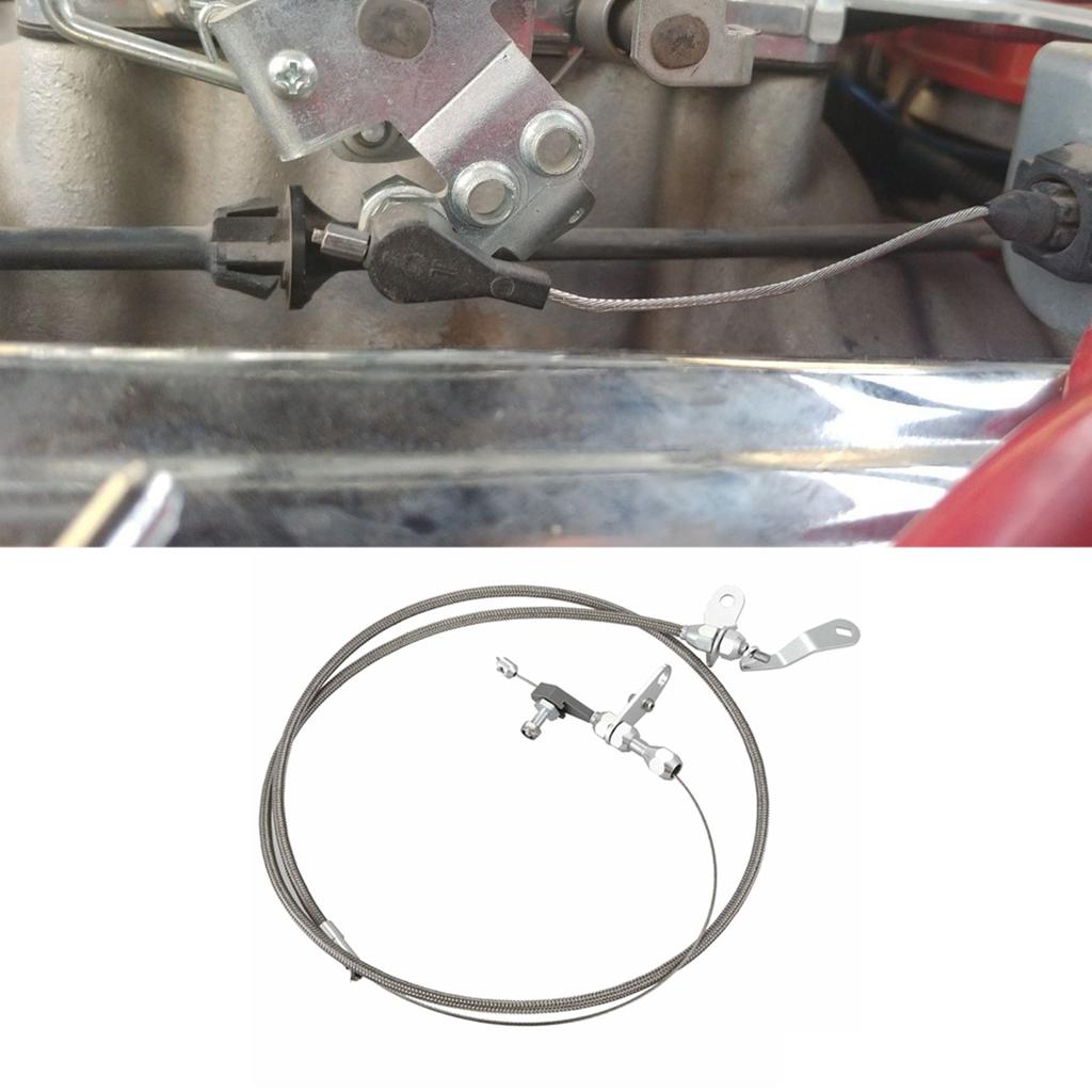 Reliable-Car Gas Accelerator Cable Kick Down Cable Transmission Kickdown Trans C-4 Detent For Ford C4 Mustang F150 Ranchero