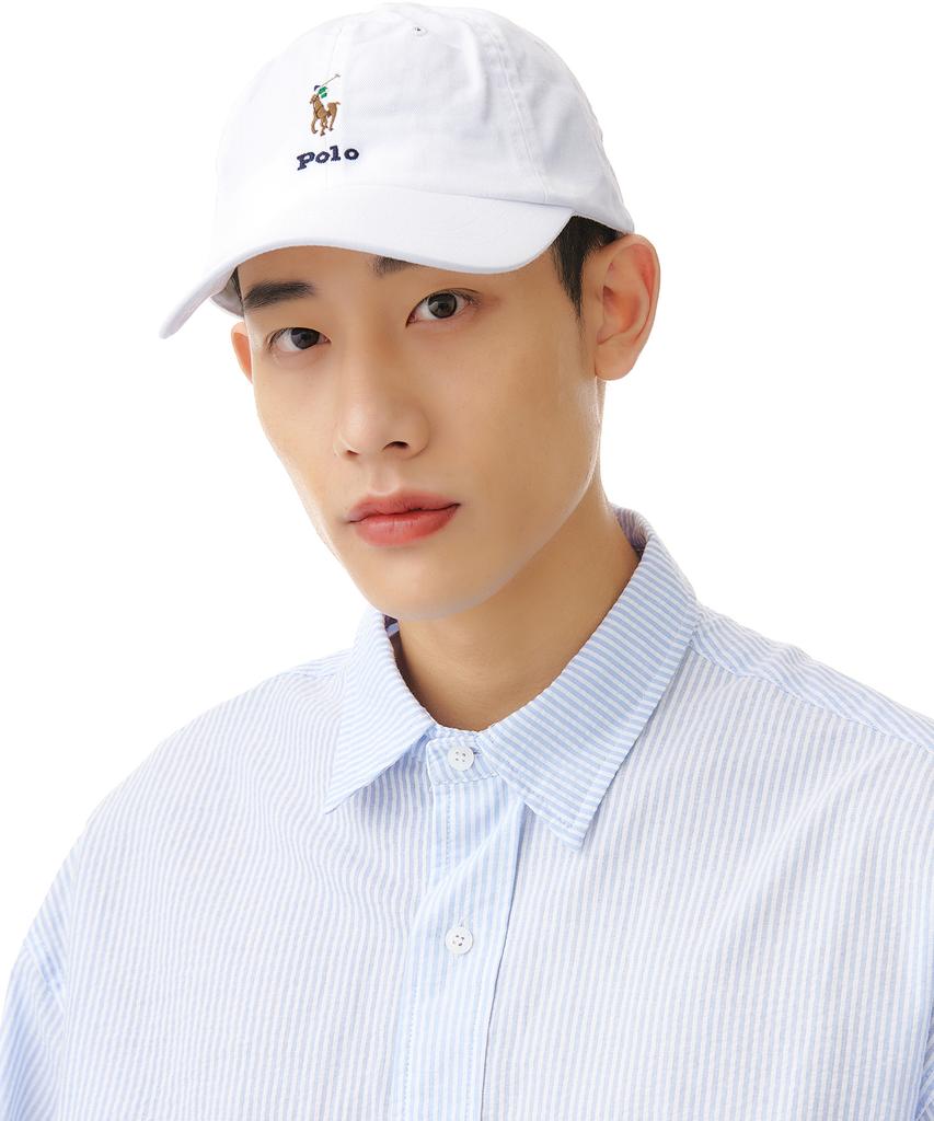 POLO RALPH LAUREN [White Collection] Twill Ball Cap - White