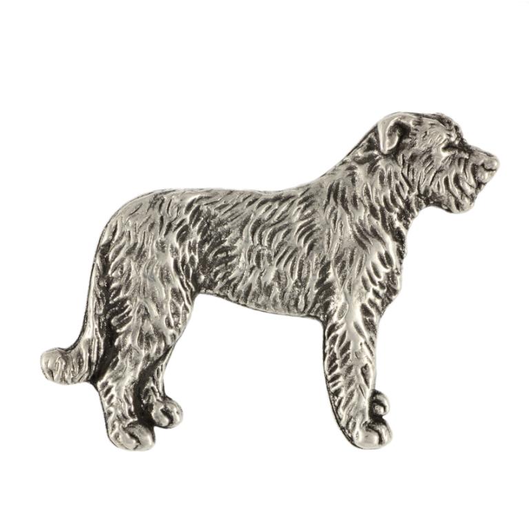 Irish Wolfhound I - Broche de cão em caixa de presente, alfinete elegante, alfinete de lapela para jaqueta da marca Art-Dog