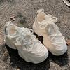 Fashion Trendy Breathable Women's Shoes 2024 New Summer Mesh Breathable Sports Thick Sole Versatile White Shoes Zapatillas De Mujer