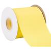 [Tekdeere]Width 100mm Solid Lemon Grosgrain Ribbon, Perfect for Gift Wrapping, Sewing, Hair Accessories, Wedding Decorations - 22 Meters/roll