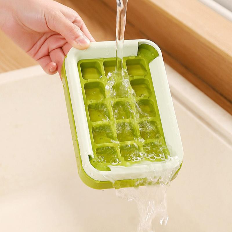 Ice Tray Mold Household Whiskey Reusable Ice Cubes Press For Quick Ice Release Ice-Making Storage Box Freezing Ice Cubes