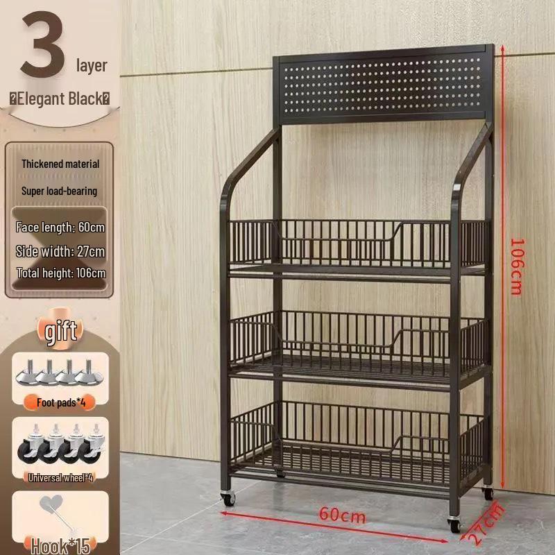 Convenience Store Snack & Toy Display Rack - Multi-Layer Storage for Checkout Counters