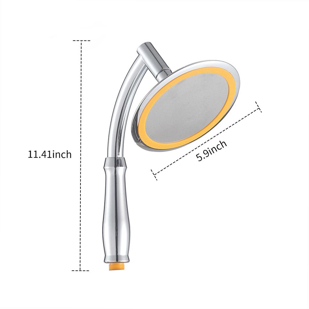 High Pressure Shower Head 6 Inch Rain Handheld Showerhead G1 2 360 Degrees Rotatable Adjustable Bathroom Rain Shower
