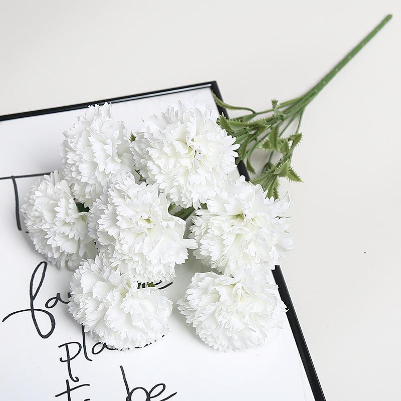 High-End Artificial Carnation Bouquet for Weddings and Home Decor