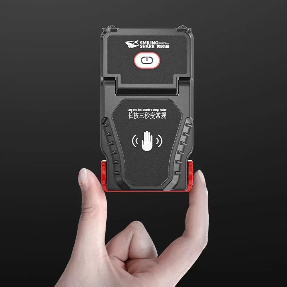 LED Sensor Headlamp USB Rechargeable Hat Clip Cap Light Super Bright Fishing Headlamp Adjustable Angle for Camping Work Light