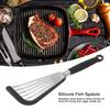 Black Grey Slotted Spatula Stainless Steel Silicone Nonstick Spatula  Nonstick Cookware