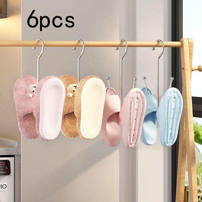 Solid and Bold Shoe Rack, Shoe Drying Artifact, Shoe Room External Hook, Household Special Thick Multifunctional Hanging Shoe Balcony Rack