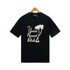 2215 Amiri 2025 Sommar Ny Herr- och Dam Lös Högkvalitativ Bomull Plus Size T-shirt Par T-shirt