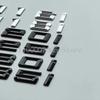 Old Font Numbers Letter 116i 118i 120i 125i 128i 130i 135i 140i Top ABS Emblem for BMW 1 Series Car Trunk Nameplate Logo Sticker