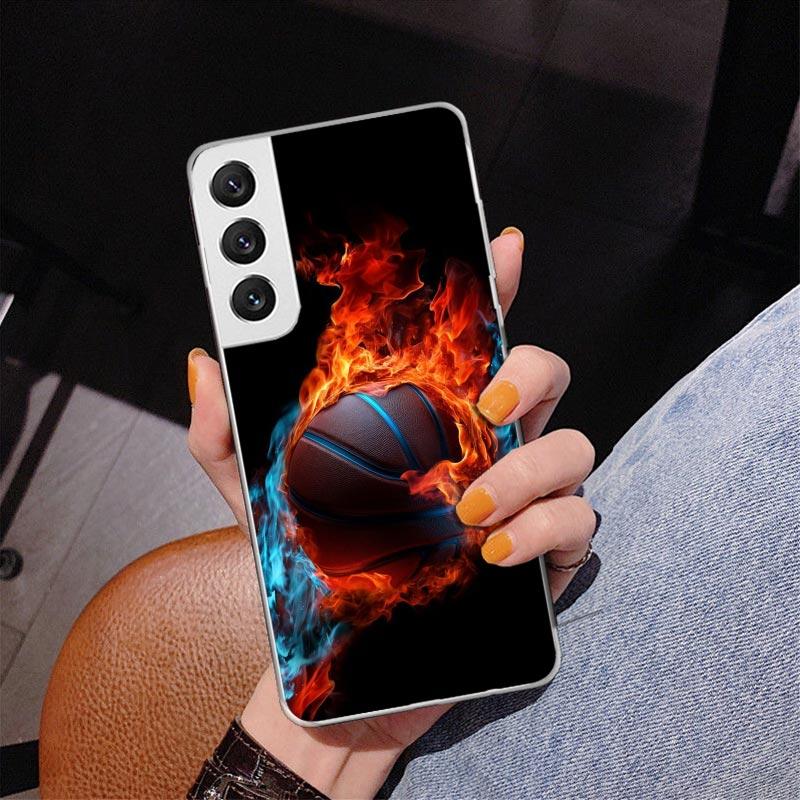 Basketball Basket Play Phone Case For Samsung Galaxy S24 S25 Edge S26 Ultra S23 S22 S21 Plus S20 FE + Personalized Print Cover G