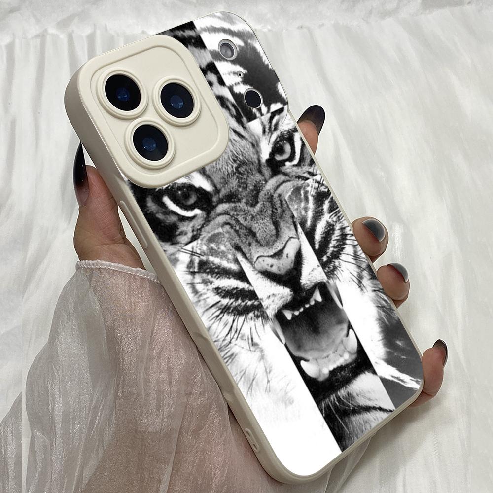 M528 Tiger Lion Cat Angel Eyes Soft Phone Cases for iPhone Samsung Galaxy Xiaomi Rdemi Huawei Honor Infinix Realme OPPO Vivo All Model TPU Case