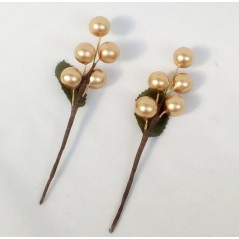 6 Pcs Imitatie Berry DIY Hoed Slingers Rood Fruit Kerst Decoratie Rood Fruit Handgerolde Tak Kerst Accessoires Artificial Decor