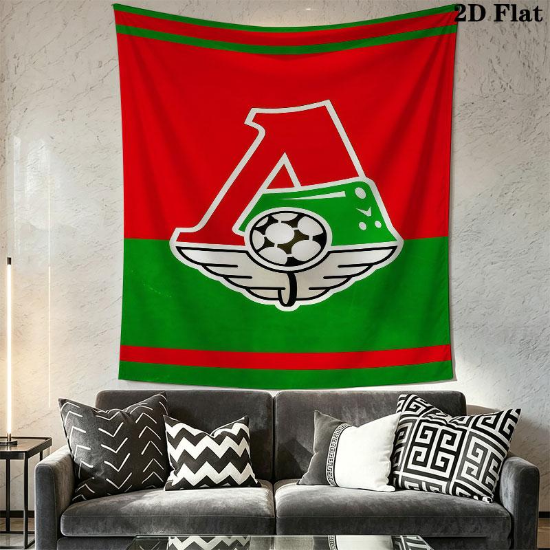 Lokomotiv Moscow Spirit Wall Hanging Printed Fabric Blanket Decorative Tapestries for Bedroom Living Room Home Decor