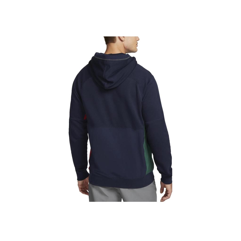 Nike Solid Color Logo Print Sports Hoodie Men Hoodies Dark-Blue DH4826-451