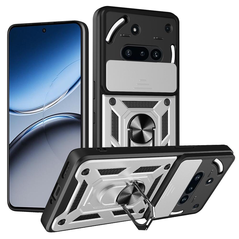 

Ні за що Телефон (3а) Чохол зі шторкою для камери PC + TPU з підставкою Чохол для телефону G