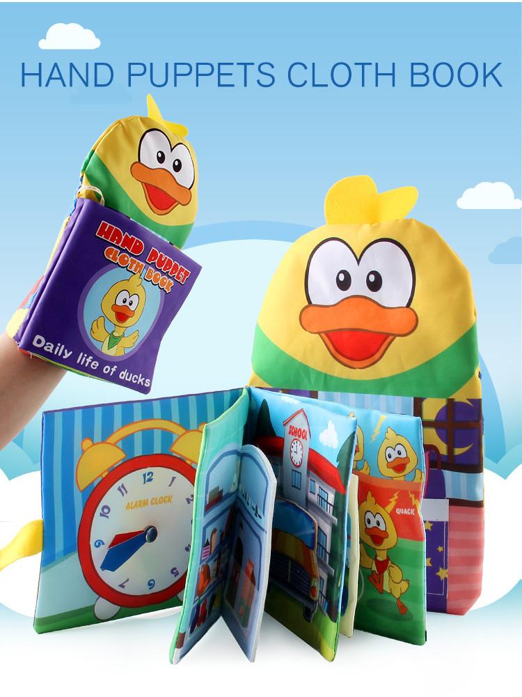 

Книга из пальтовой ткани «История про желтого утенка» для малышей, детская, не рвущаяся, шуршащая, животные, игрушка для раннего развития