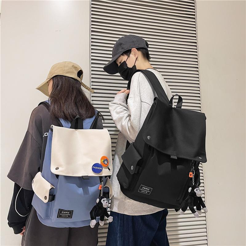 Backpack Men'S High School College Student School Bag Women'S Leisure Travel Backpack