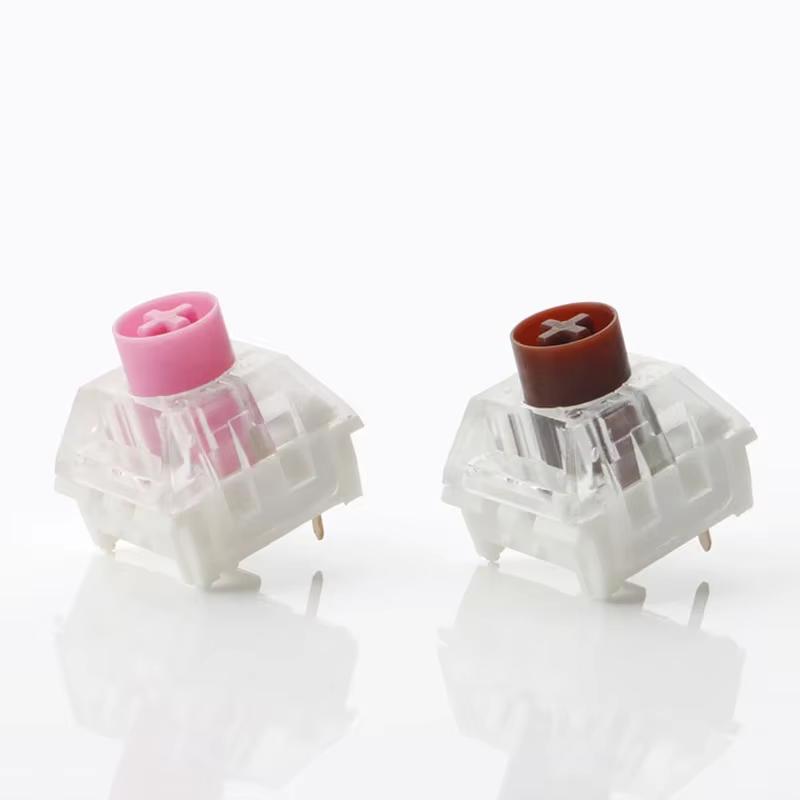 Kailh Box Silent Pink Silent Brown Switch Linear45g Tactile 60g 3Pin RGB Custom Hot Swap Gaming Mechanical Keyboard for AULA F75