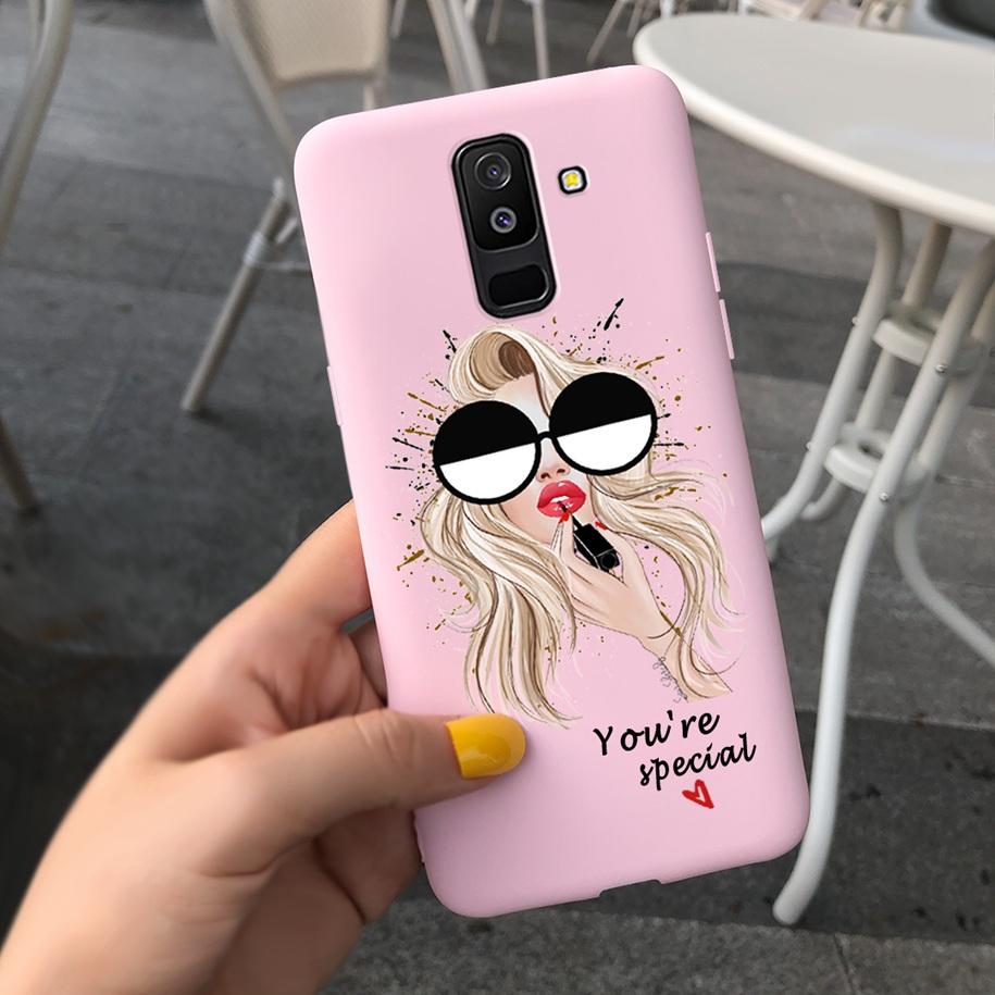 For Samsung A6 Plus 2018 Case Original Butterfly Silicone Funda Soft Protective Cover For Samsung Galaxy A6 2018 A6+ A6Plus Capa