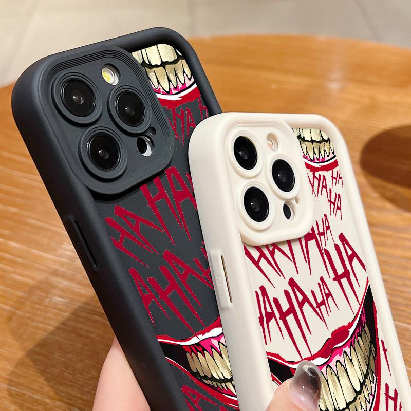 Custodia per Telefono con Fantasia Clown Buffone Per iPhone 16 Pro Max 16e 15 14 13 12 11 XR XS 8 7 Antiurto Morbida Cover in Silicone