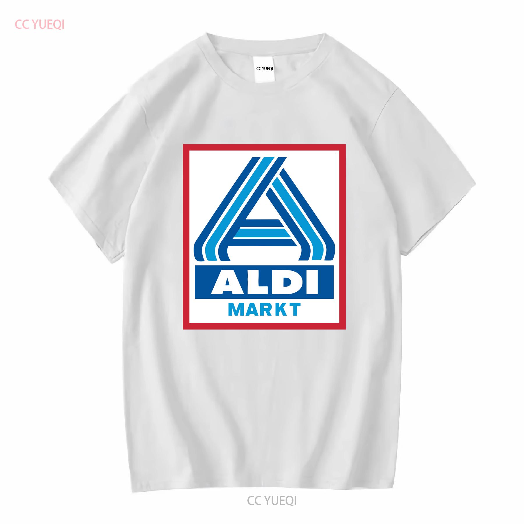 

NEW SHIRT ALDI MARKT LOGO T FUNNY SIZE S TO 5XL vintage Washed designer clothes Stretched Soft Top For Everyday Wear Slightly M
