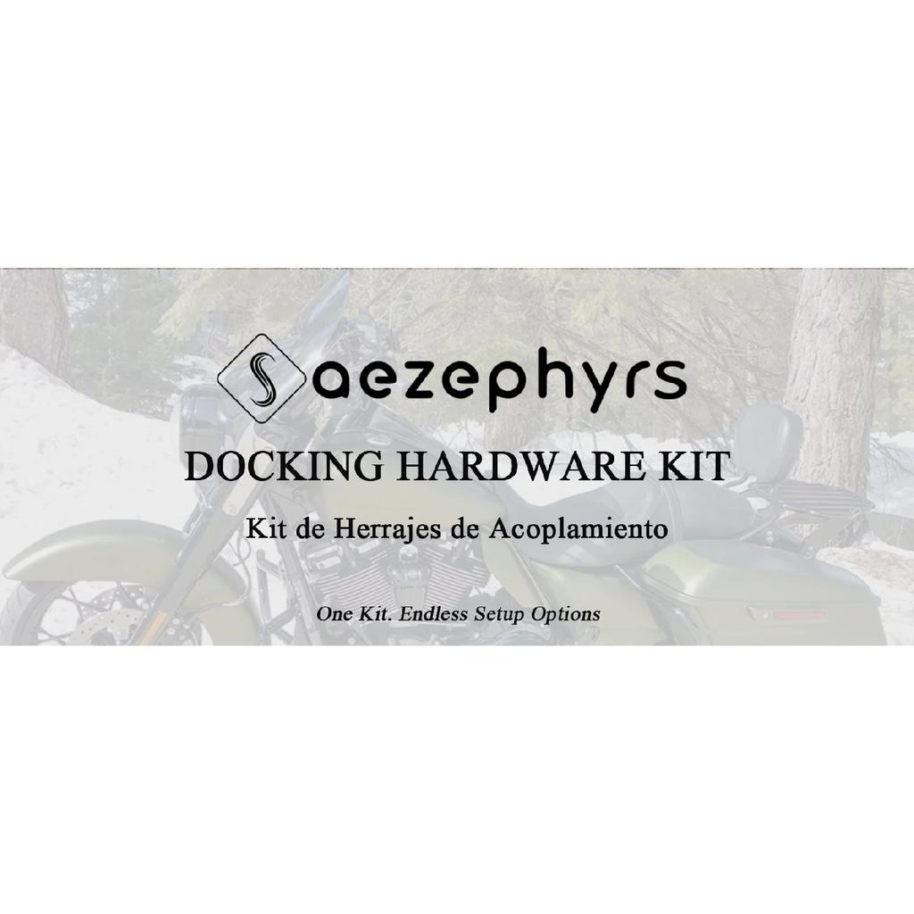 Detachables 4 Point Docking Hardware Kit Motorcycle Sissy Bar Backrest Luggage Rack For Harley Touring Electra Glide Road King