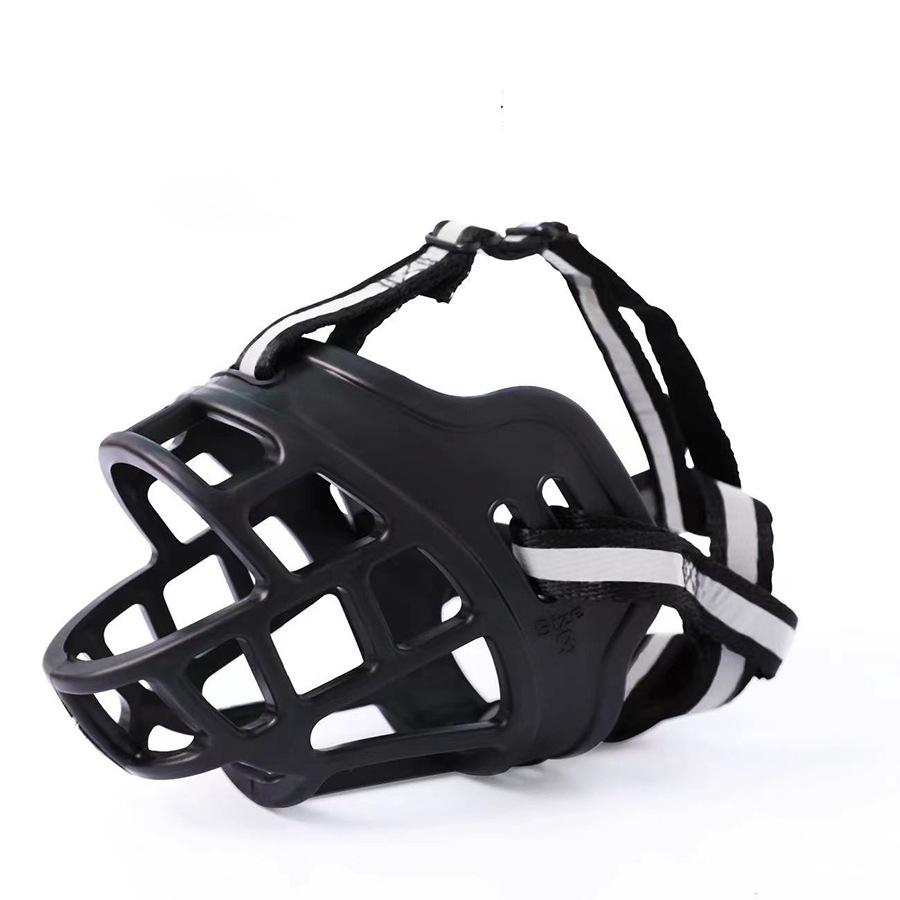 Reflective Dog Muzzle with Upgraded Thickened Soft TPE - Anti-Bite, Anti-Bark, Anti-Fall