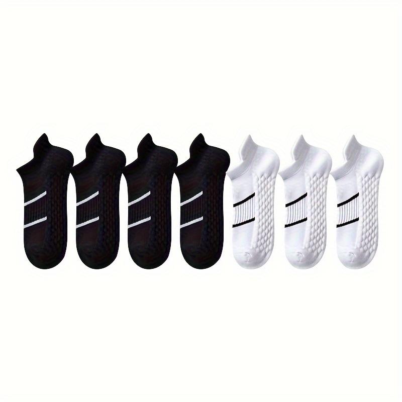 High quality7-Pair Women's Solid Color Ankle Socks - Breathable Short Socks with Ear (No Slouching), Plain Round Toe for Sneakers, Athletic & Casual