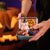Halloween Bear In Box For Trick Or Treating With Witch Blanket Cloak Pumpkin And Cat