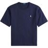 Polo Embroidered Logo Knit Cotton Crew Neck Short Sleeve T-Shirt Men Tops Navy-Blue 710964716-004