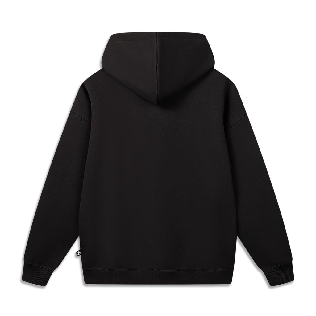 Li Ning Bad5 Hooded Letter Pattern Printed Sweatshirt Men sweatshirt AWDW413-4