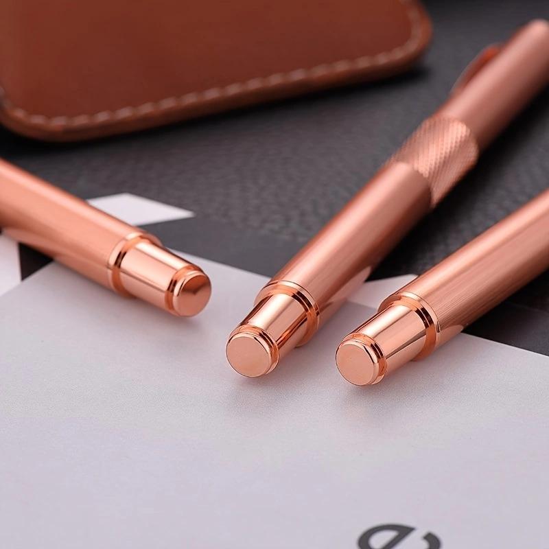 Stylo signature en métal de luxe de haute qualité, stylo à bille pour l'écriture professionnelle (encre noire)